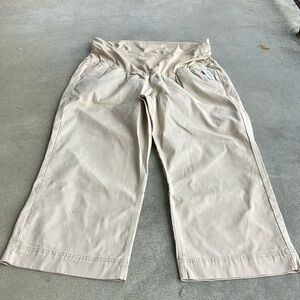 Old Navy Cropped Wide Leg Full Panel Maternity Pants, 18